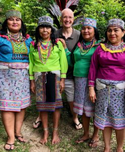 Rory MacLean and Shipibo healers in the Peruvian Amazon